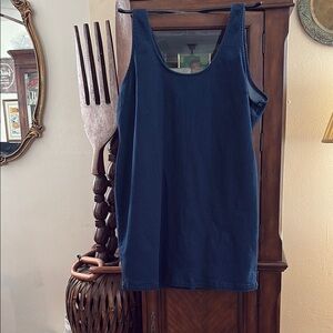 Women's Navy Blue Sleeveless mini Jean dresss
